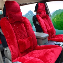 毛绒汽车坐垫冬季通用坐垫保暖汽车冬垫汽车用品专业汽车坐垫