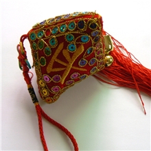 端午香包批发出国礼品亮片平安香包流苏刺绣香包香囊端午节