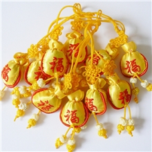 布艺脸谱中国结手机小挂件饰品定制批发