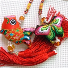 【620价格风暴】守护神中国结挂饰,汽车吊饰,汽车精品，布艺挂件