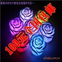 【荐】七彩小夜灯广告礼品日用百货小夜灯七彩玫瑰花灯可定制