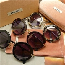 2013年爆款MIU家精品SMU13NS圆形太阳眼镜厂家直销批发太阳镜
