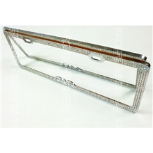 供应镶钻车牌架DAD带钻车牌框牌照架锌合金牌照框高级牌照架