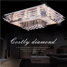 现代时尚水晶灯LED吸顶灯客厅灯卧室灯饰K9水晶灯具灯饰厂家
