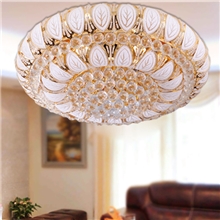 水晶灯批发金色小树叶水晶吸顶灯具酒店别墅工程灯水晶灯厂