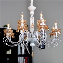 新款后现代简欧LED客厅餐厅简约时尚水晶蜡烛吊灯饰中山厂家批发
