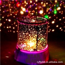 厂家特供独家LED加亮版星空伊人安睡投影灯浪漫星星月亮小夜灯