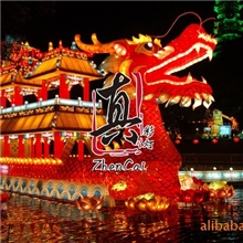 【定制产品】纯手工工艺彩灯龙舟彩灯