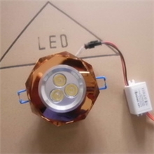 【诚信厂家】供应水晶天花灯3W天花筒灯筒灯LED筒灯