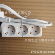 3位排插,德式,法式三孔排插,欧洲3孔带开关排插