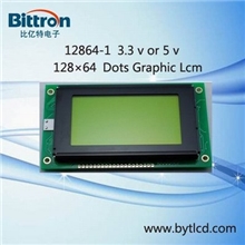 LCMLCD高品质低价格12864带字库液晶屏生产厂家_12864-1