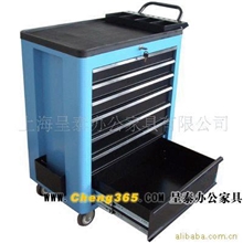 现货供应圆角七抽工具车上海办公家具多抽工具车