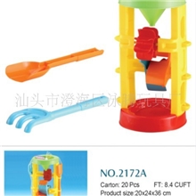 特价促销2172A水沙车（配水桶,小沙铲,沙靶）热销沙滩玩具