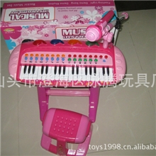 8020C-2可录音儿童电子琴配凳子和配麦克风，批发热销玩具乐器