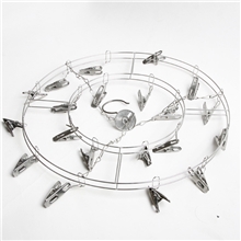 10元店(不锈钢双层晾衣架衣夹袜夹)十元店百货批发厂家供应产品