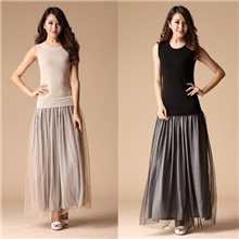 2013春夏新品韩版修身显瘦天丝针织连衣裙品质女装淑女长裙