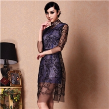 欧洲站2013春装新款水溶花修身显瘦女装时尚奢华大牌连衣裙