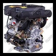 22马力柴油机风冷电启动双缸柴油发动机