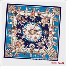 XW140-73真丝斜纹缎140超大真丝斜纹大方巾H家神话章子怡爆款