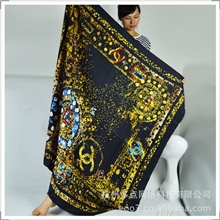 XW140-152国际大牌奢侈品精品店斜纹大方巾围巾披肩配饰多款入