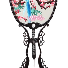 古艺苏绣紫檀木双面绣喜上梅梢花鸟手工刺绣公司商务会议礼品