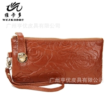 厂家清仓处理真皮女士手抓包手拿包批发手机零钱包需订货可拍