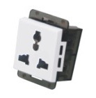 （多功能三孔）插座功能件厂家直销HKILG/丽光LG118天正墙壁开关