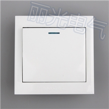 一位开关(双控)厂家供应86暗装墙壁开关/工程大板钢架铁板开关