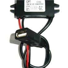 12V转5VDC-DC电源转换器USB车载电源降压器行车记录专用电源模块