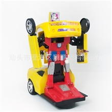 【乐美玩具】伙拼电动变形机器人车电动车变形赛车（混批）