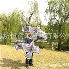 批发供应1.5米老鹰风筝前置树脂杆潍坊风筝儿童风筝厂家