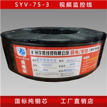 (荐)工厂直销国标品质纯铜足米值得选择SYV-75-3视频线监控线