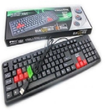 批发手指王K01有线usb/PS2商务游戏键盘防水网吧专用手感好