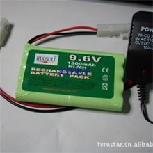 9.6V电池组充电套装9.6V智能小车通用电池组
