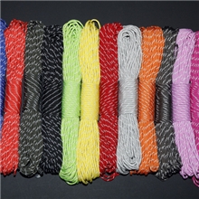 反光绳7芯伞绳绳子野营户外装备必备品12色求生逃生批发