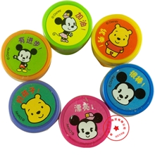 教师印章评语章专柜正版迪斯尼小熊宝宝鼓励印章，卡通印章小礼品