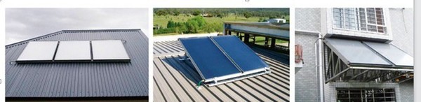 别墅型平板太阳能热水器\安全环保节能高贵大气