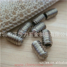 厂家供应916不锈钢内六角凹端机米螺丝M3*8无头螺丝系列