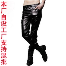 2012爆款潮流男士皮裤韩版休闲皮裤男修身男士皮裤难皮裤男