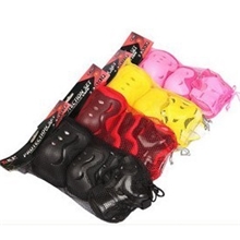 加厚儿童蝴蝶护具，轮滑护具，运动护具，护掌护肘护膝六件套