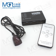 HDMI切换器5进1出HDMISwitch分配器高清信号放大切换器