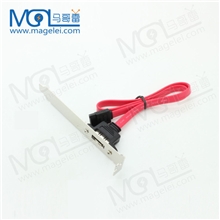 机箱档板SATA转ESATA转接线单口ESATA转SATA挡板线带弹片