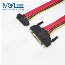 SAS服务器线29公对母服务器线服务器公对母延长线带螺丝锁面板