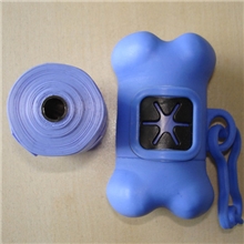 供应塑料宠物垃圾袋骨头状筒子，带黑色出口