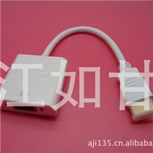 高清HDMI输人转VGA输出HDMITOVGAHDMI转接线转接器1080P