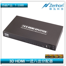 厂家直销高清HDMI分配器8口分配器1*8SPLIITTER