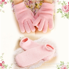 Spa羽毛纱保湿凝胶脚套/补水修复美白/嫩肤护理去角质脚膜