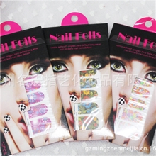2013新款钻贴纸金属美甲指甲贴纸金葱贴珠光散粉贴花KB01-32