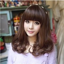 鼎好假发短发女齐刘海梨花头假发微卷中长发型设计jiafa实拍