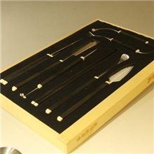 禅韵香风乌木方柄纯银7件套香道用具香具用品香道配件